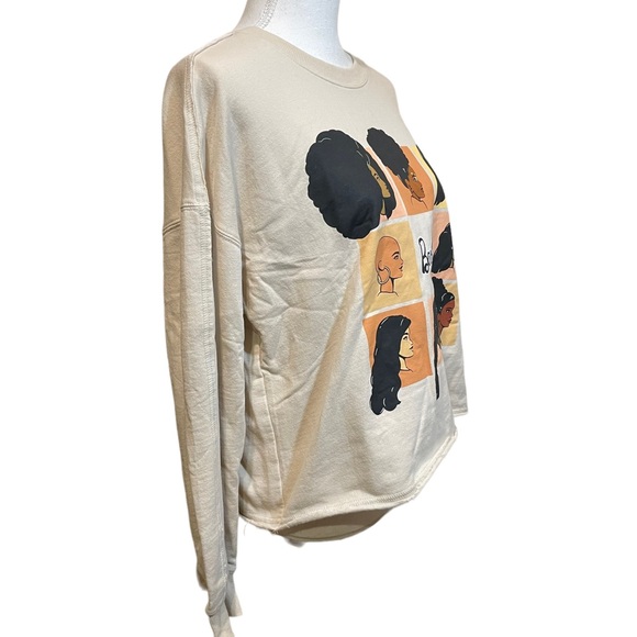 Target Black Barbie Cropped Sweatshirt.  Size L - Picture 2 of 5